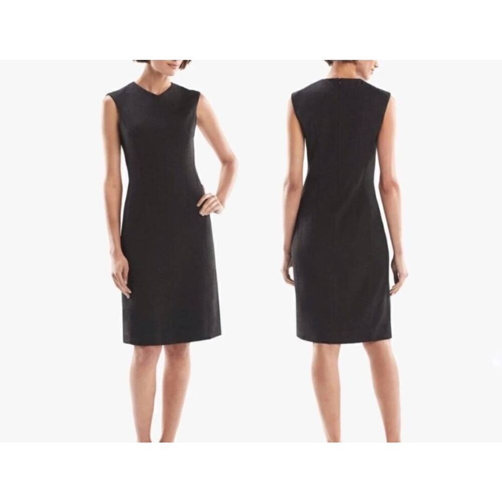 M.M. Lafleur Maggie Textured Ponte grey Dress sz 6